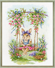Вышивка ВК-088 Зайка на качелях