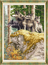 Вышивка ДЖ-049 Волки в дозоре Вышивка ДЖ-049 Волки в дозоре
