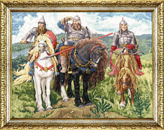 Вышивка КР-004 Богатыри. 1881-1898 Вышивка КР-004 Богатыри. 1881-1898