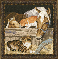 Вышивка З-021 На конюшне Вышивка З-021 На конюшне