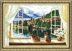 Вышивка ДЛ-019 Вид на залив