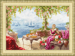 Вышивка ЧМ-067 Утро на берегу моря Вышивка ЧМ-067 Утро на берегу моря