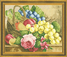 Вышивка ФИ-005 Корзина с фруктами