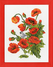 Вышивка М-012 Маковый букетик Вышивка М-012 Маковый букетик
